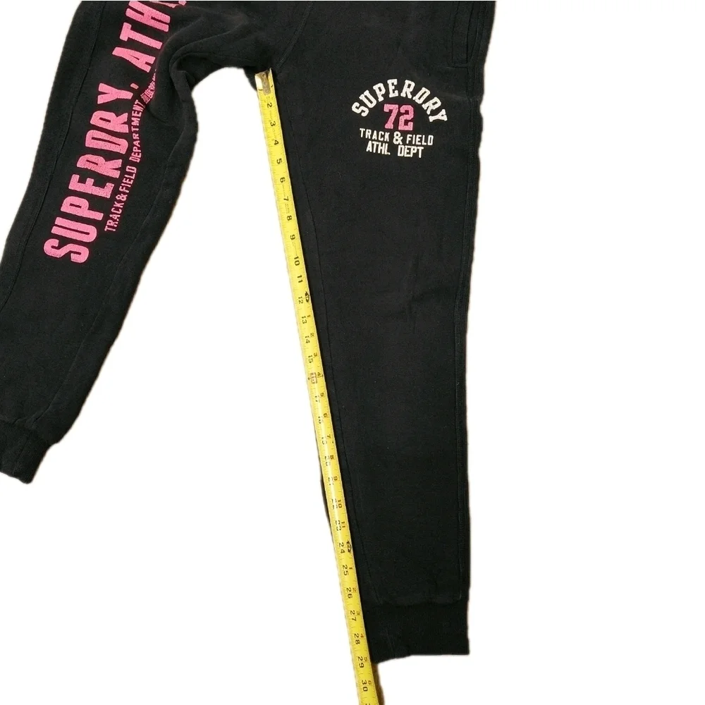 Superdry Women's Track And Field Joggers Sweatpants Pants Black Size M - Picture 13 of 16
